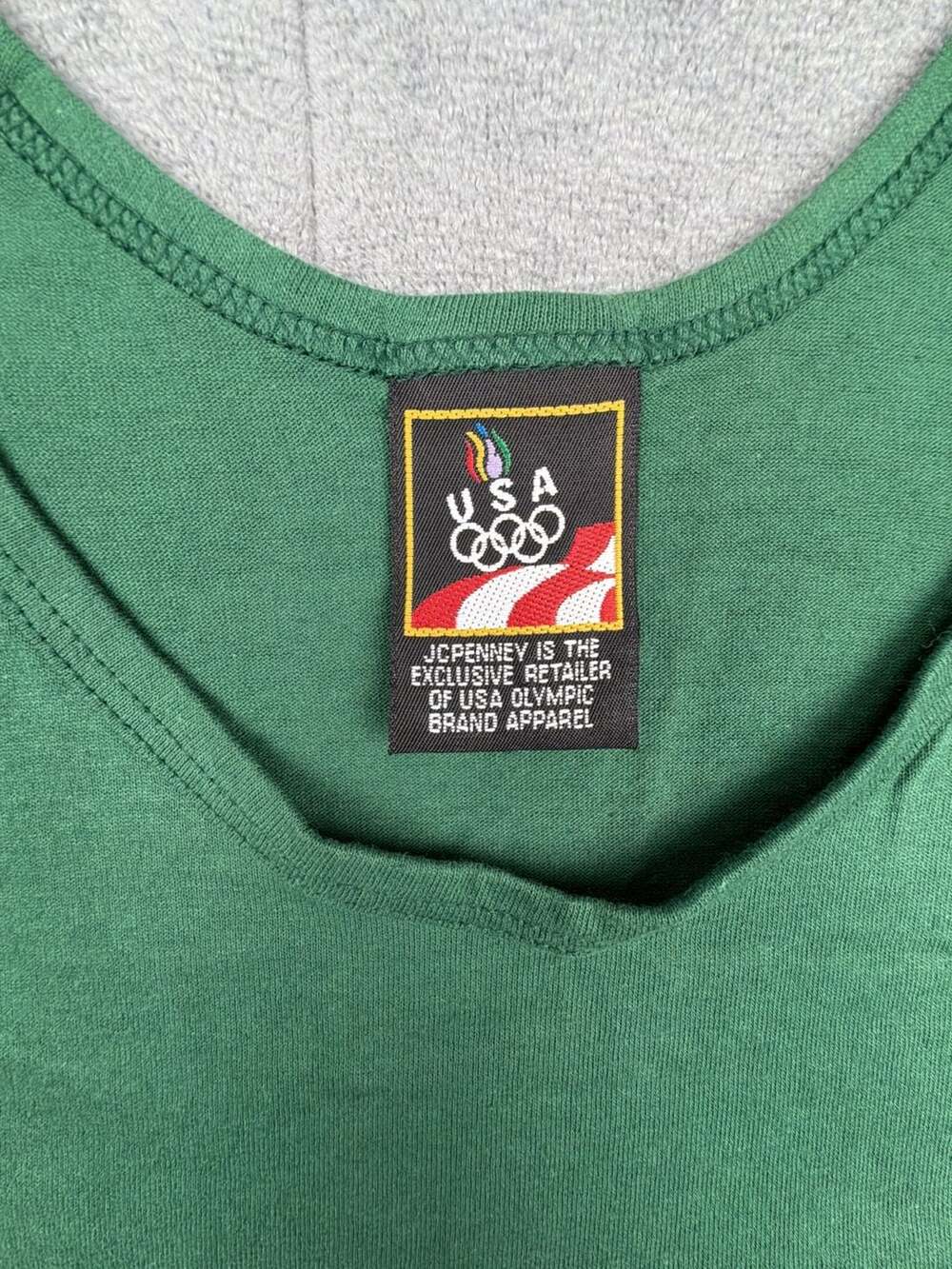 Vintage made in USA Olympic Tank Top Green - JCPenney Exclusive - Size L